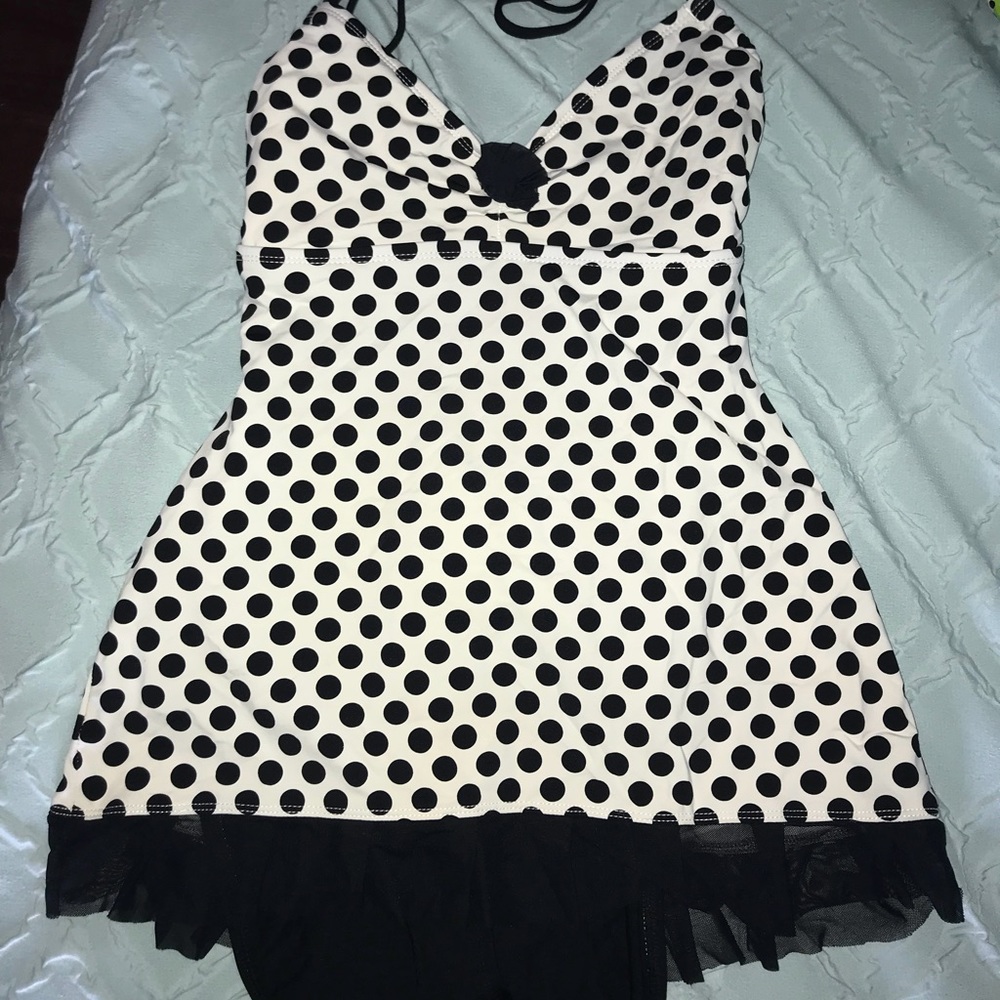 Polka dot one piece (vintage look)